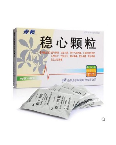 Granules "Vensin" (Wenxin Keli) for the treatment of arrhythmia