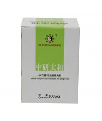 5 Boxes of Zhongyan Taihe Acupuncture Needles (100 pcs. / Box. With a tube) 