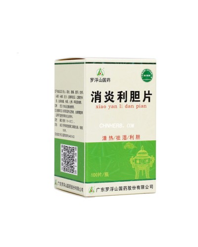 Tablets from inflammation of the gall bladder, "Xiaoyan Lidan" (Xiaoyan Lidan Pian)