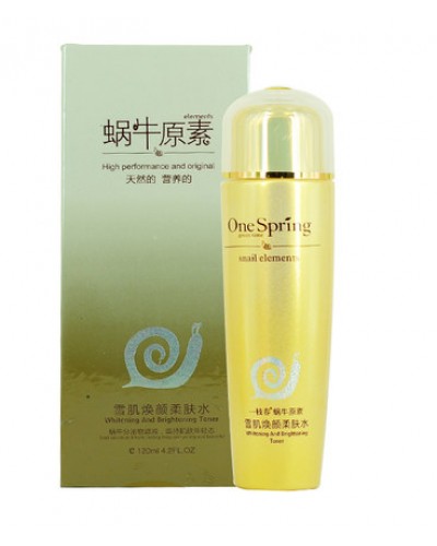 Whitening And Brightening Toner with Snail Elements Whitening And Brightening Toner With Snail Elements One Spring
