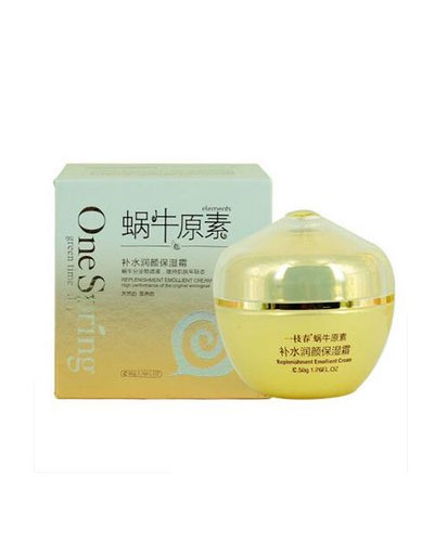 Moisturizer "Snail" (Replenishment Emollient Sream with Snail Elements) One Spring